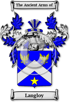 Langloy Family Crest Download (jpg) Legacy Series - 150 DPI