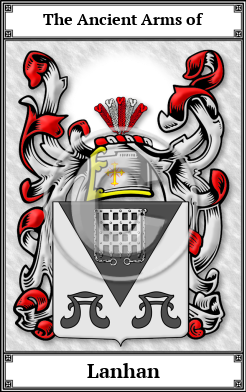 Lanhan Family Crest Download (JPG)  Book Plated - 150 DPI