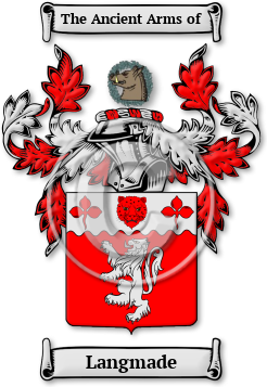 Langmade Family Crest Download (jpg) Legacy Series - 150 DPI