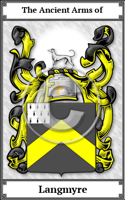 Langmyre Family Crest Download (JPG)  Book Plated - 150 DPI
