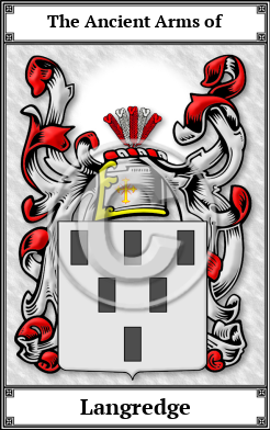 Langredge Family Crest Download (JPG) Book Plated - 600 DPI