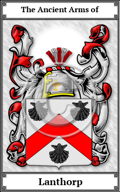 Lanthorp Family Crest Download (JPG)  Book Plated - 150 DPI