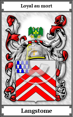 Langstome Family Crest Download (JPG)  Book Plated - 150 DPI