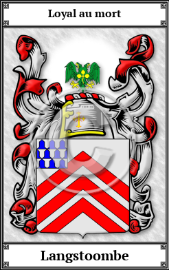 Langstoombe Family Crest Download (JPG)  Book Plated - 150 DPI