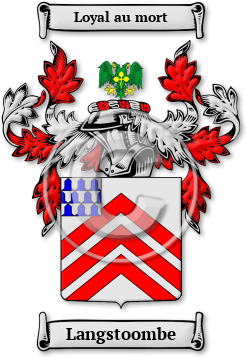 Langstoombe Family Crest Download (jpg) Legacy Series - 150 DPI