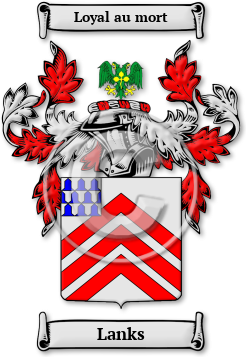 Lanks Family Crest Download (JPG) Legacy Series - 600 DPI