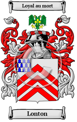 Lonton Family Crest/Coat of Arms