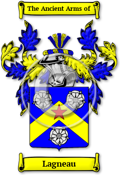 Lagneau Family Crest Download (jpg) Legacy Series - 150 DPI