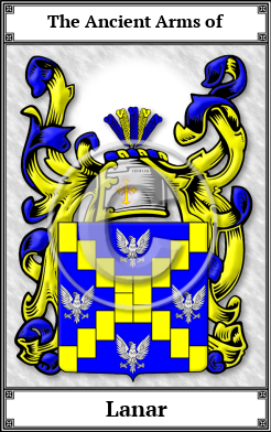 Lanar Family Crest Download (JPG) Book Plated - 600 DPI