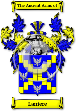 Laniere Family Crest Download (jpg) Legacy Series - 150 DPI