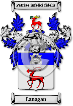 Lanagan Family Crest Download (jpg) Legacy Series - 150 DPI