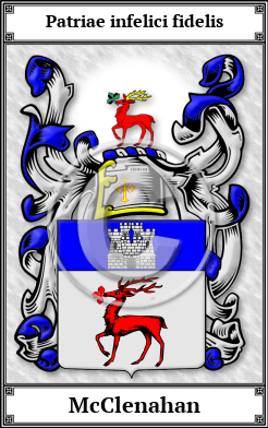 McClenahan Family Crest Download (JPG)  Book Plated - 150 DPI