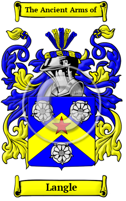 Langle Family Crest/Coat of Arms
