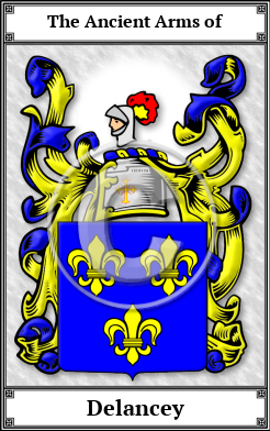 Delancey Family Crest Download (JPG)  Book Plated - 150 DPI