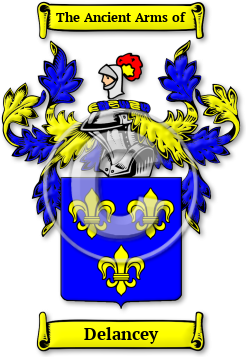 Delancey Family Crest Download (jpg) Legacy Series - 150 DPI