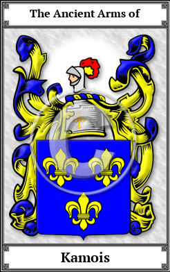 Kamois Family Crest Download (JPG)  Book Plated - 150 DPI