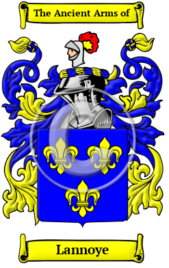 Lannoye Family Crest Download (JPG) Heritage Series - 300 DPI