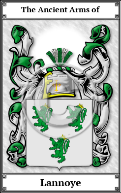 Lannoye Family Crest Download (JPG)  Book Plated - 150 DPI