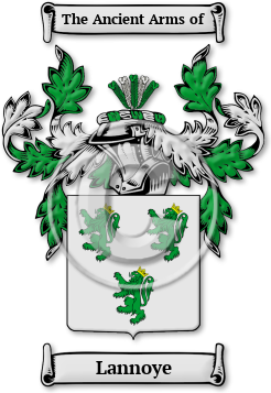 Lannoye Family Crest Download (jpg) Legacy Series - 150 DPI