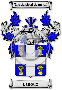 Lanoux Family Crest Download (JPG) Legacy Series - 600 DPI
