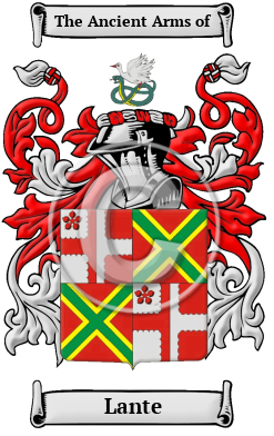 Lante Family Crest Download (JPG) Heritage Series - 600 DPI
