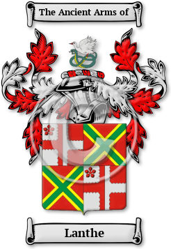 Lanthe Family Crest Download (jpg) Legacy Series - 150 DPI