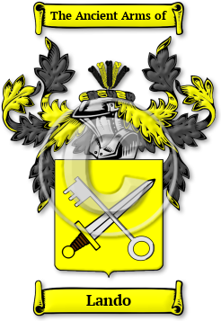 Lando Family Crest Download (jpg) Legacy Series - 150 DPI