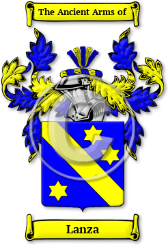 Lanza Family Crest Download (jpg) Legacy Series - 150 DPI
