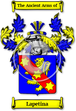 Lapetina Family Crest Download (JPG) Legacy Series - 600 DPI