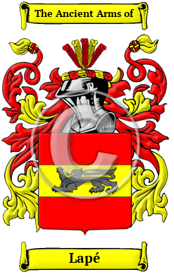 Lapé Family Crest Download (JPG) Heritage Series - 300 DPI