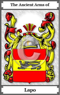 Lapo Family Crest Download (JPG) Book Plated - 600 DPI
