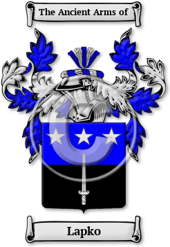 Lapko Family Crest Download (jpg) Legacy Series - 150 DPI