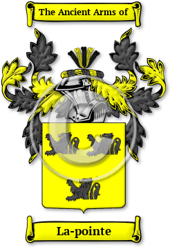 La-pointe Family Crest Download (jpg) Legacy Series - 150 DPI