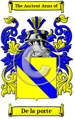De la porte Family Crest/Coat of Arms