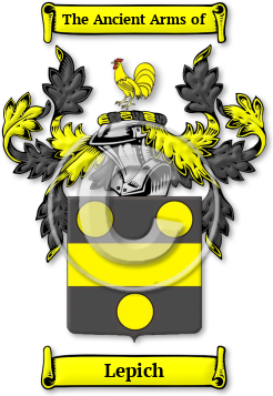 Lepich Family Crest Download (JPG) Legacy Series - 600 DPI