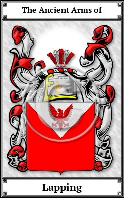 Lapping Family Crest Download (JPG)  Book Plated - 150 DPI