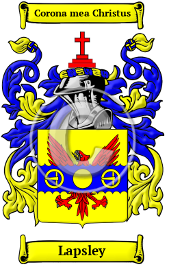 Lapsley Family Crest Download (JPG) Heritage Series - 300 DPI