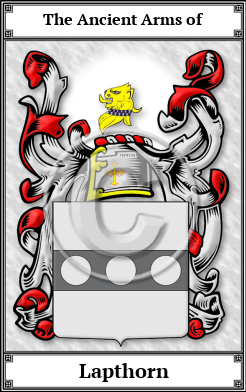 Lapthorn Family Crest Download (JPG)  Book Plated - 150 DPI