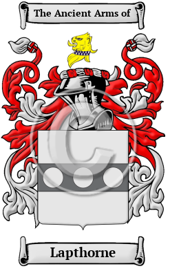 Lapthorne Family Crest Download (jpg) Heritage Series - 150 DPI