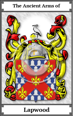 Lapwood Family Crest Download (JPG)  Book Plated - 150 DPI