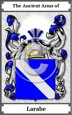 Larabe Family Crest Download (JPG)  Book Plated - 150 DPI