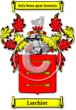 Larchier Family Crest Download (jpg) Legacy Series - 150 DPI