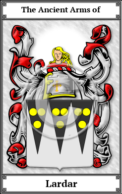 Lardar Family Crest Download (JPG)  Book Plated - 150 DPI
