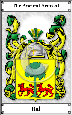 Bal Family Crest Download (JPG)  Book Plated - 150 DPI