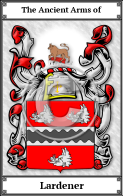 Lardener Family Crest Download (JPG) Book Plated - 600 DPI