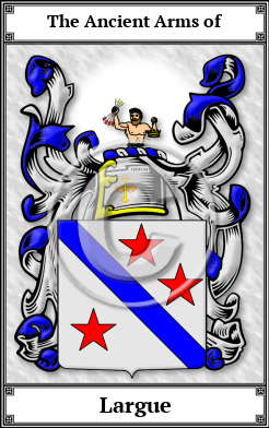 Largue Family Crest Download (JPG)  Book Plated - 150 DPI