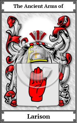 Larison Family Crest Download (JPG) Book Plated - 600 DPI