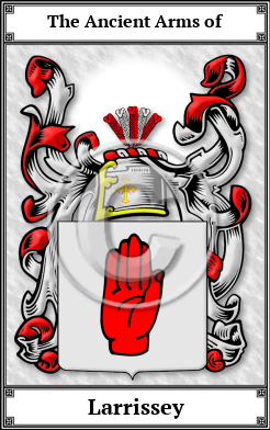 Larrissey Family Crest Download (JPG)  Book Plated - 150 DPI