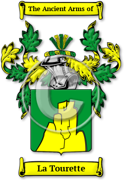 La Tourette Family Crest Download (jpg) Legacy Series - 150 DPI