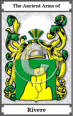 Rivere Family Crest Download (JPG)  Book Plated - 150 DPI